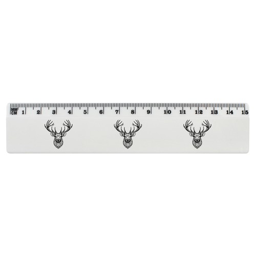 Stag head white plastic - head',