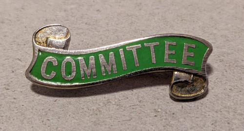 Vintage 1970s committee - committee, scroll