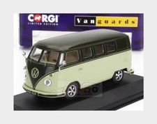 1:43 VANGUARDS 1964 Volkswagen T1 Minibus Campervan 2 Tone Green VA14502