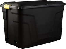 Heavy Duty Storage Box Trunk On Wheels 110L