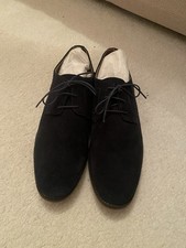 Topman Mens Suede Shoes 9 navy