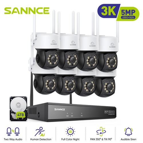 Sannce 5mp two - way, cctv