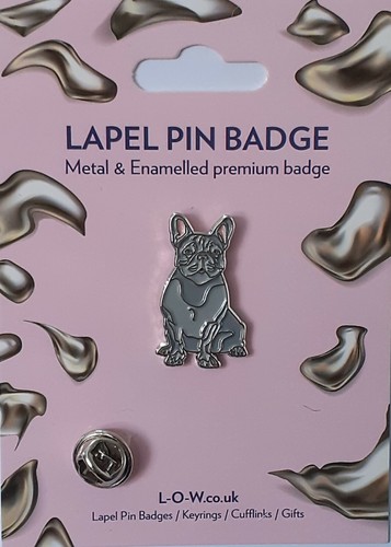 French bulldog dog pet pin - french,