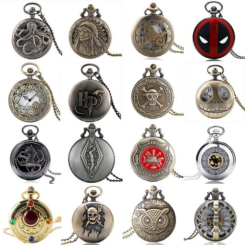 Men steampunk quartz pocket - men's,
