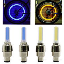 2/4x Bike LED NEON Valve