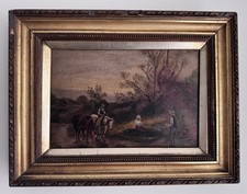 Antique victorian oil painting