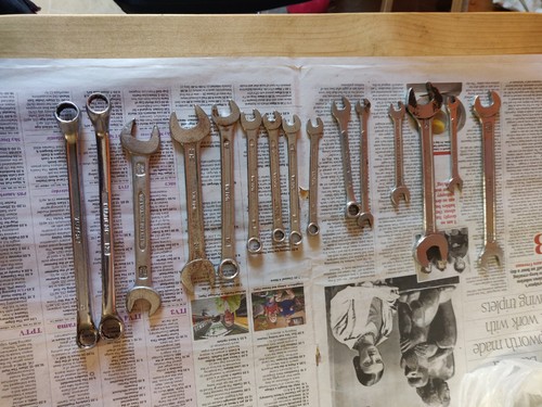 Vintage mixed spanner lot x15 - vintage,