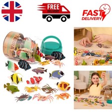 Realistic 60-Piece Fish & Crab