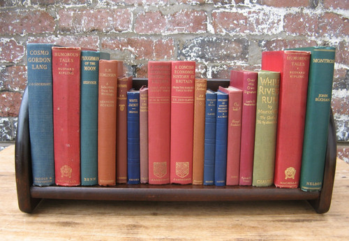 Large vintage oak wood book - vintage,