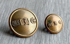 Worcestershire Hunt Buttons, Pitt & Co London Vintage Antique Fox Hunting Hounds