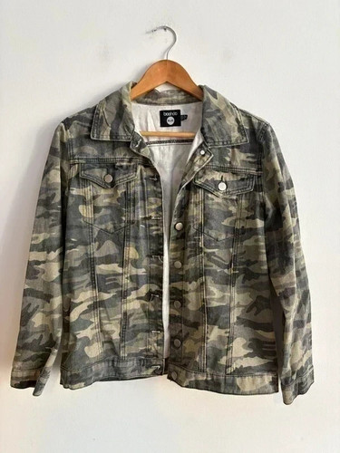 Green camouflage denim - green,