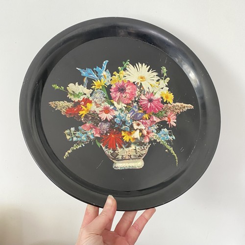 Vintage french toleware floral - french,