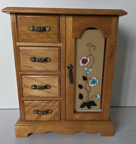 Wooden jewellery wardrobe box - jewellery,