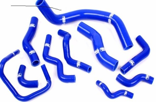 Blue silicone radiator hose - silicone,