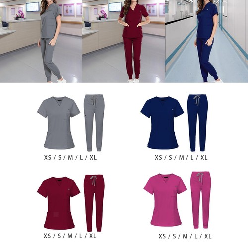 Uniforms scrub set nurse top - uniforms,
