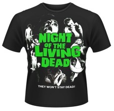 Plan 9 - Night Of The Living Dead 'Vintage Poster' (Black) T-Shirt