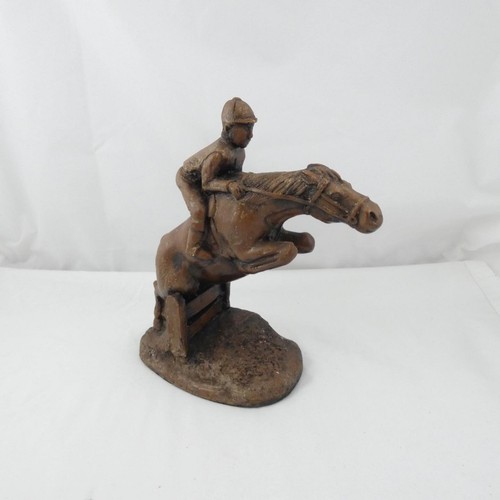 Resin horse racing statue - resin,