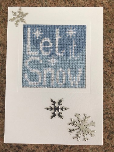 Completed christmas cross - completed,