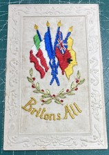 WW1 Silk Postcard "Britons
