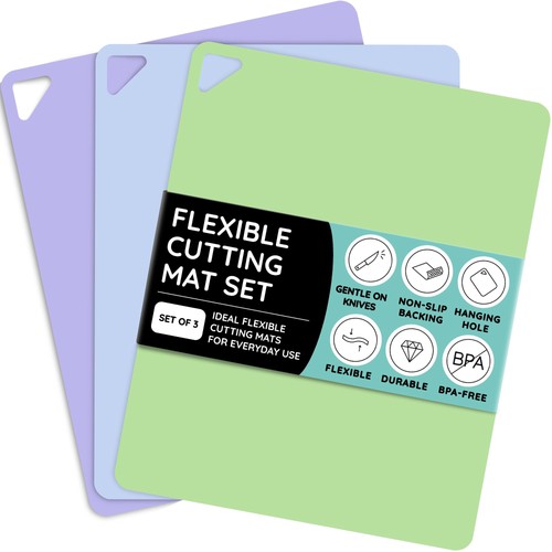 Flexible plastic cutting board - plastic,