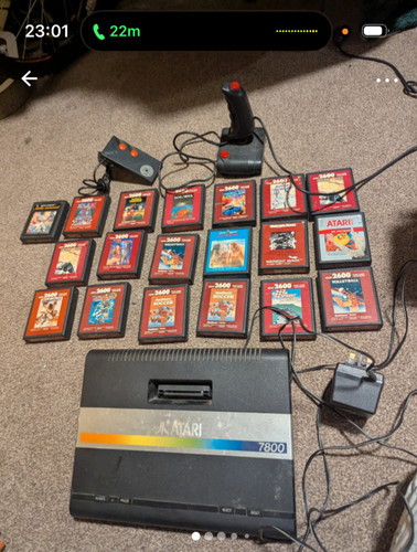 Atari 7800 console - atari, and