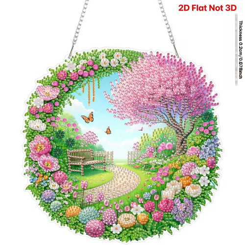 Diamond art blossom bench - blossom, &