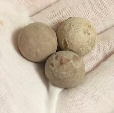 3 Lead Musket Balls Metal Detecting Find.