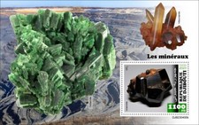 Minerals Uraninite Torbernite Vesuvianite MNH Stamps 2023 Djibouti S/S