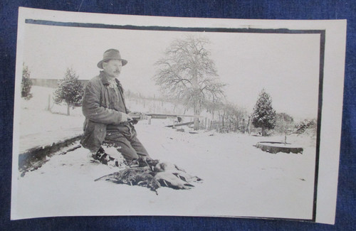 Rppc uncle mart man gun - man, &