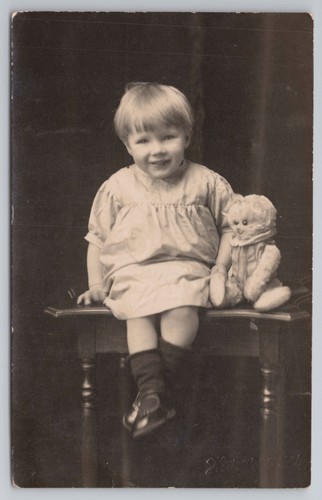 Postcard antique photo - , rppc