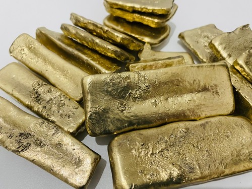 Gold bars 800g recycled - gold, bars,