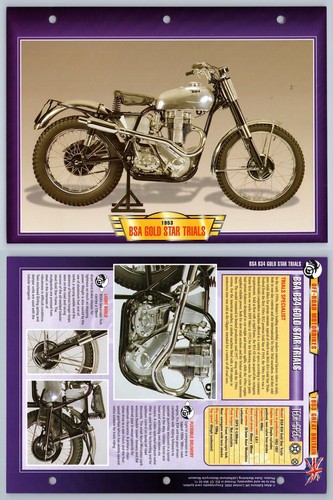 Bsa gold star trials 1953 - star,