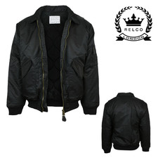 Relco Classic Black MA-2 Flight Jacket Bomber In Immaculate Condition Size M 