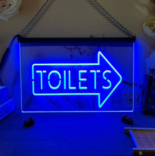 Toilet Arrow 3D LED Neon Light