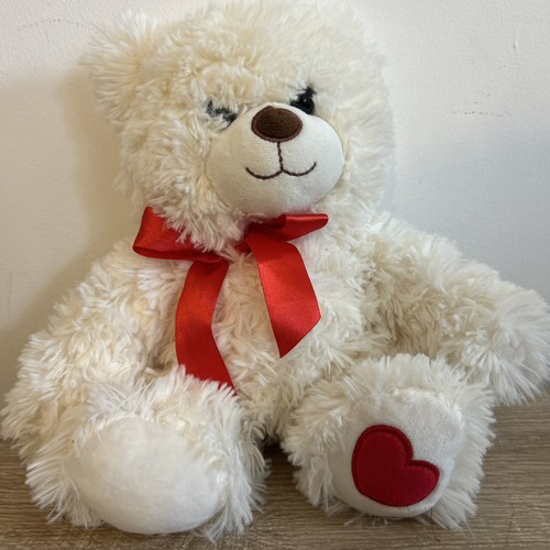 Asda teddy bear white soft - white,