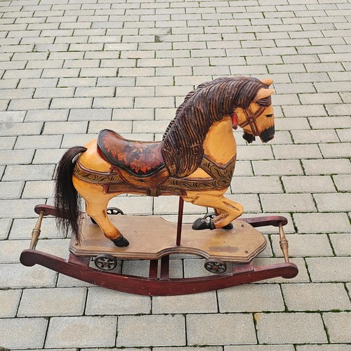 Old wooden horse - old,