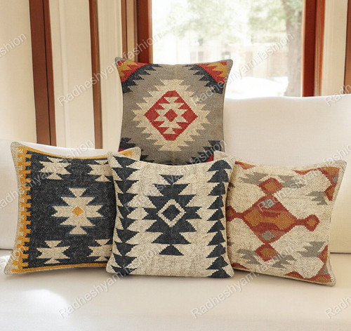 Set kilim jute cushion - 4,