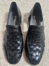 Vintage Men’s Simpson Piccadilly Giampiero Summer Open Shoes Black 10