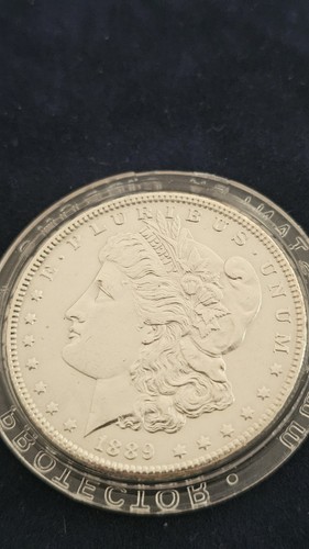 1889 silver morgan dollar coin - morgan,