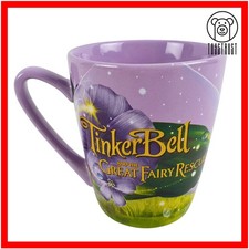 Disney Store Tinkerbell Fairy Rescue Mug Coffee Tea Cup Small Ceramic Purple