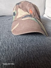 RALPH LAUREN Camo Canvas Baseball Cap Surplus Camo Polo hat camouflage Pony 