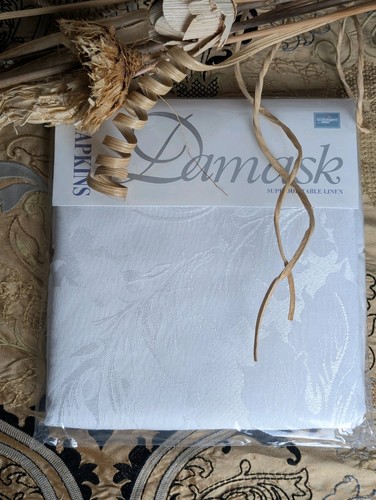 Packs white damask - white, cloth