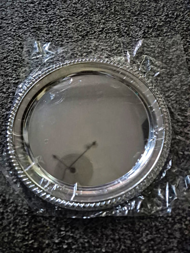Set silver chrome charger - set, 8