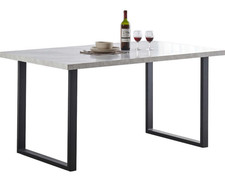 Marble effect dining table