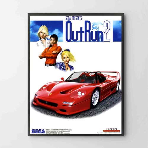 Poster out run - out, sega