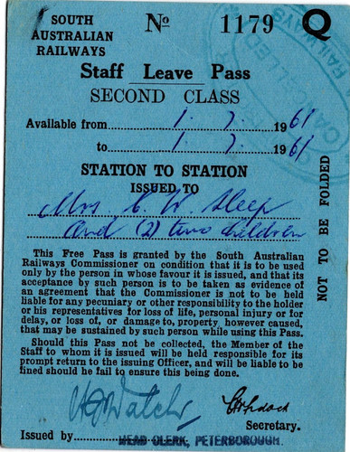 Railway ticket south - railway,
