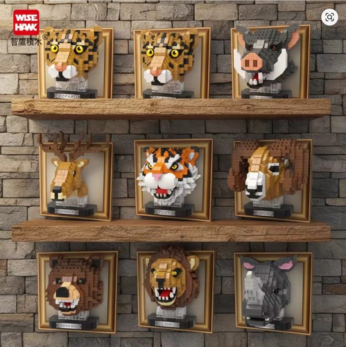 Animal head statue - head, models