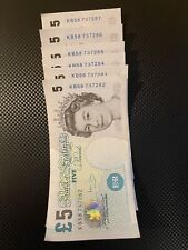 ENGLAND - 6x £5 Pounds -