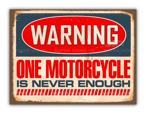 Funny one motorcycle metal - one,