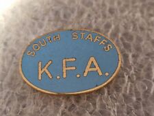 Vintage South Staffs K.F.A UK Korean Friends Enamel Pin Badge Est 1969 Korea